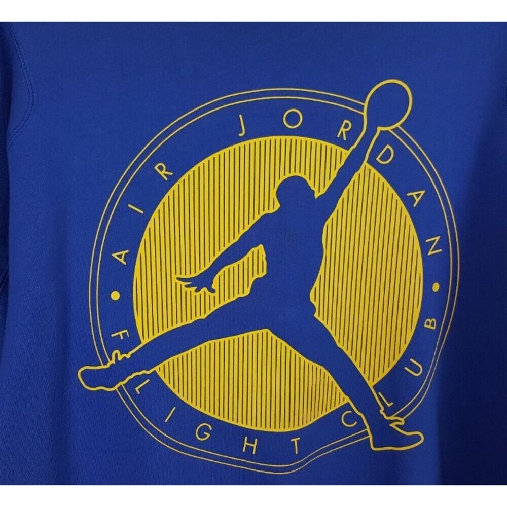 NIKE AIR JORDAN V 5 LANEY FLIGHT CLUB CREW SWEATSHIRT BLUE 585544-474 Size Large